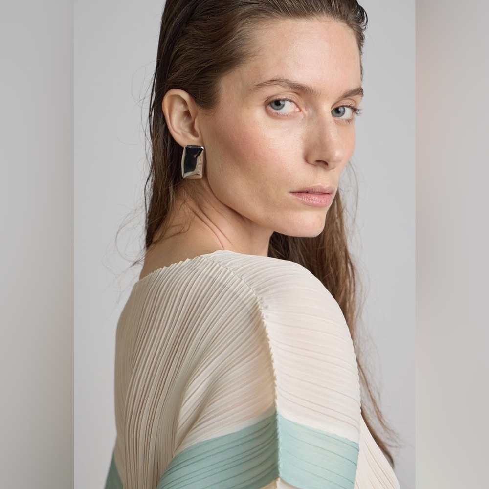 Leilani Silver Rectangle Earrings
